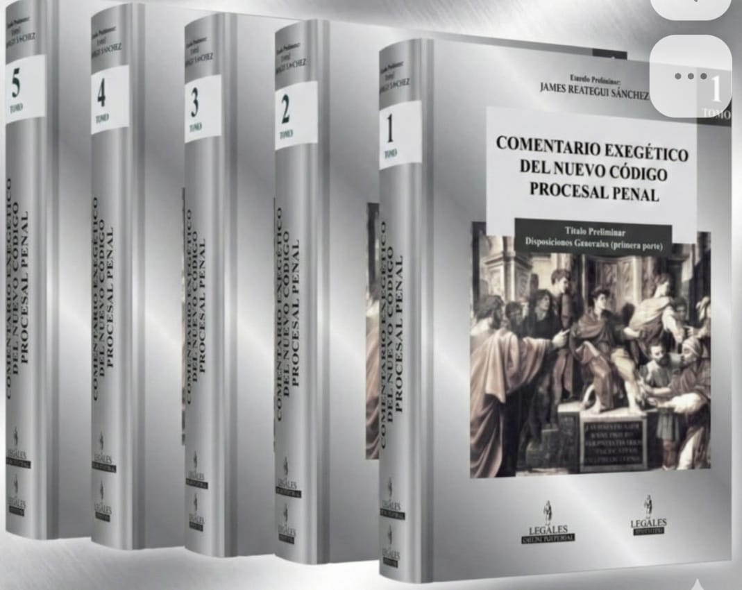 Portada COMENTARIO EXEGETICO DEL NUEVO CODIGO PROCESAL PENAL - TOMO 5