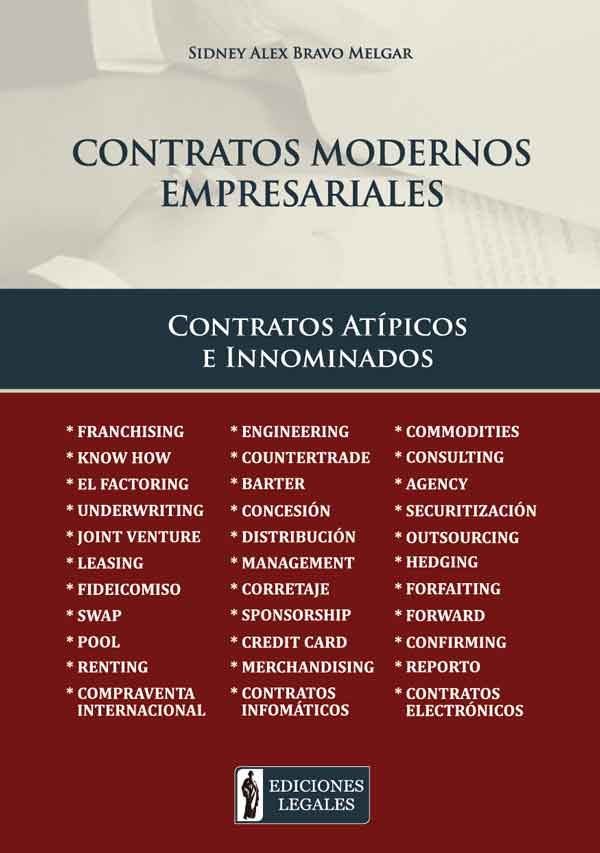 Portada CONTRATOS MODERNOS EMPRESARIALES