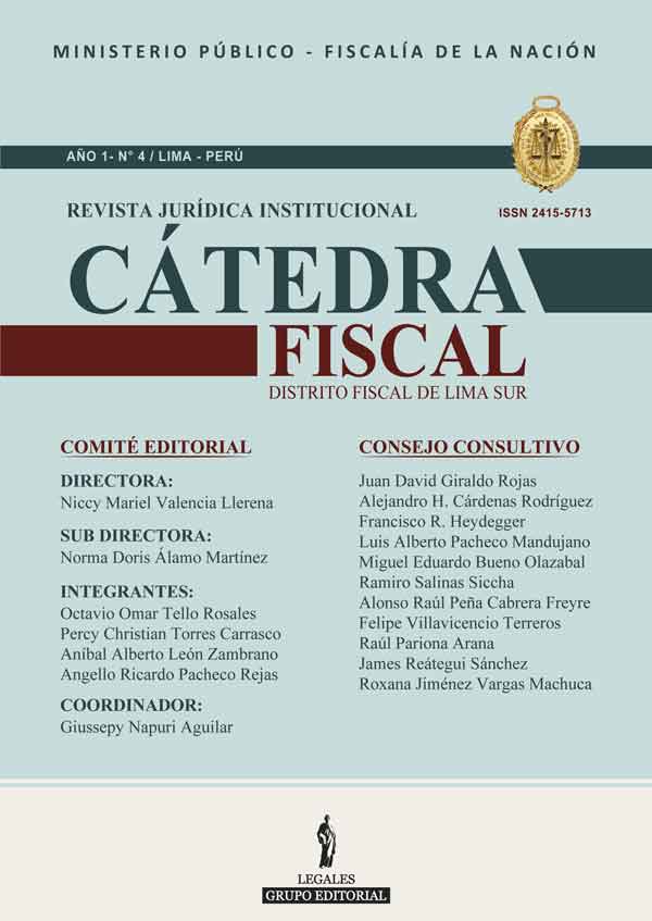 Portada REVISTA JURï¿½DICA INSTITUCIONAL Cï¿½TEDRA FISCAL