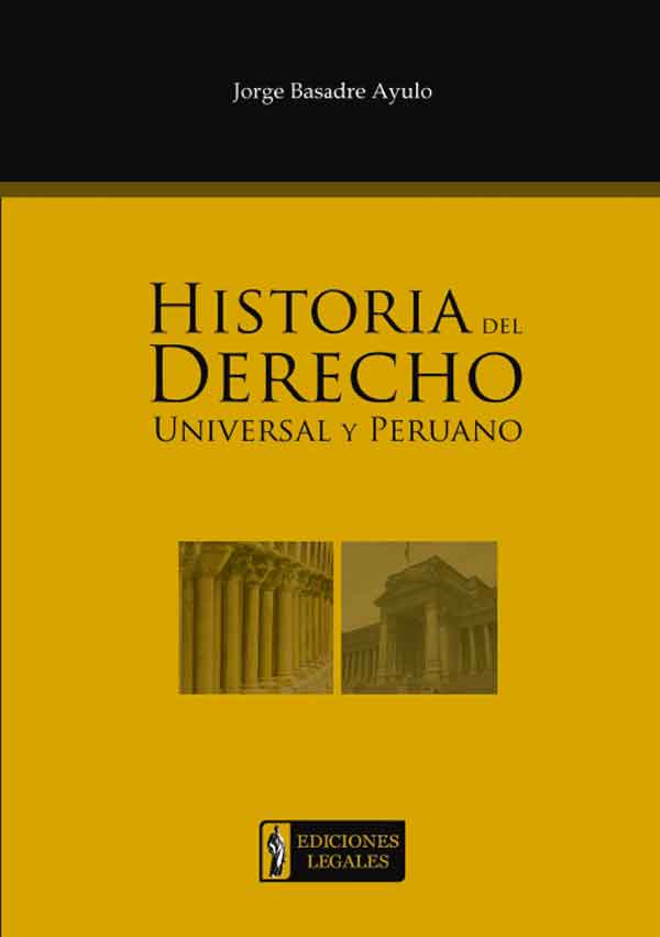 Portada HISTORIA DEL DERECHO UNIVERSAL Y PERUANO